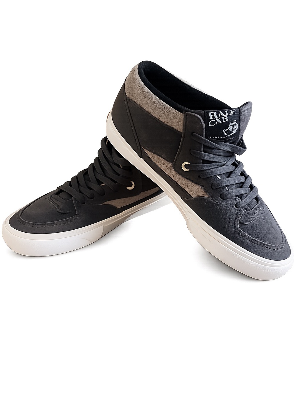 Vans Half Cab Pro Skate Shoes Black Gray Suede Men’s Size 9 VN0A5FCN
